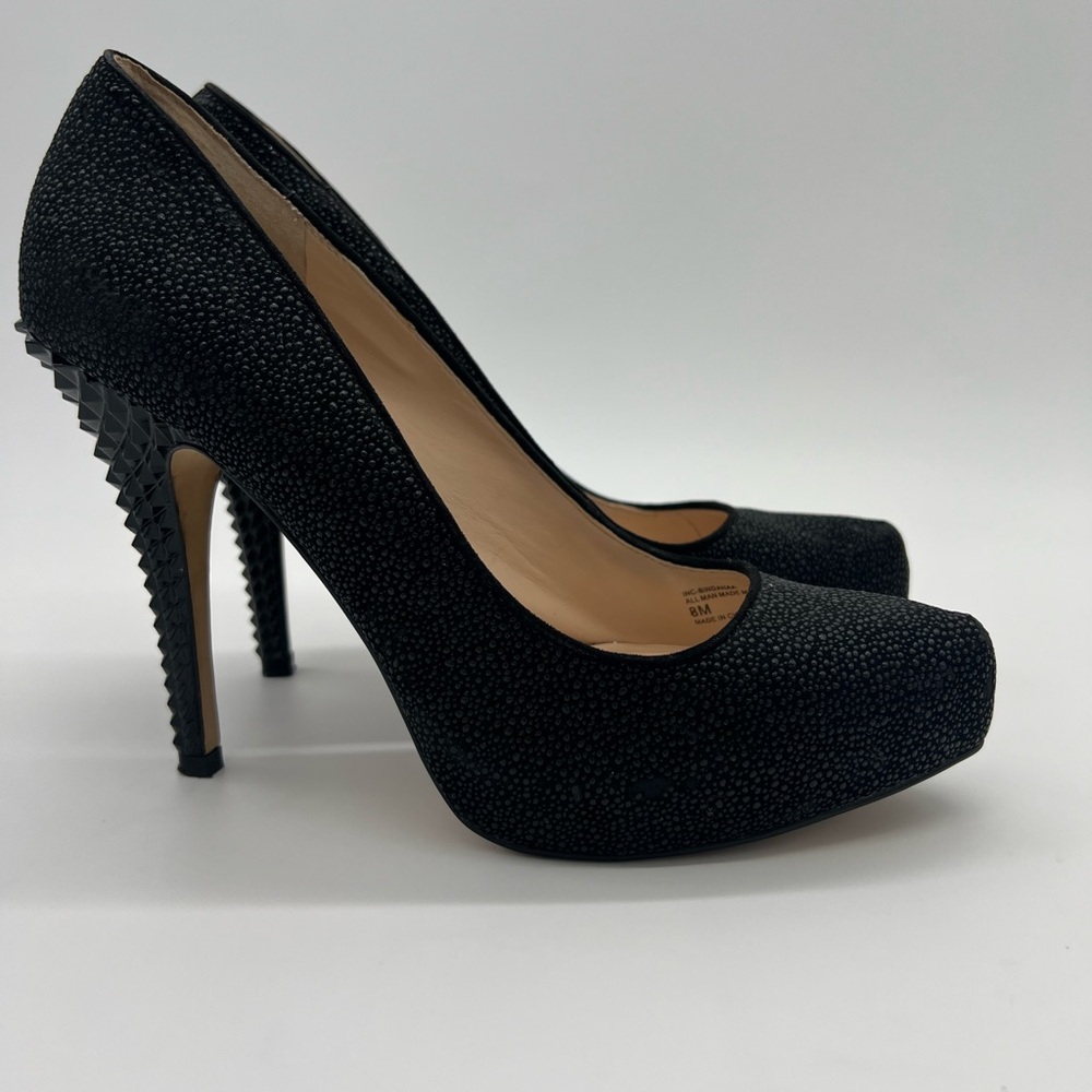 INC International Concepts Black Platform Heels